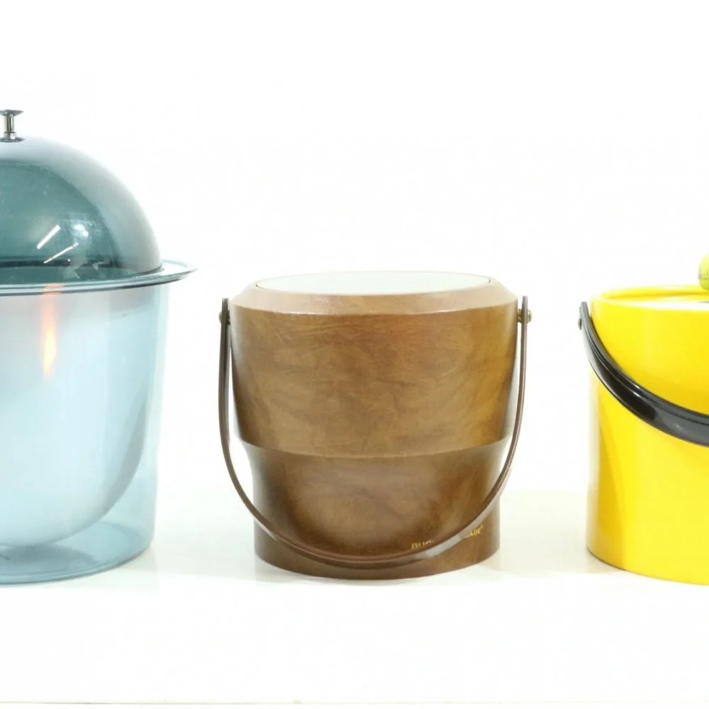 Vintage MCM Ice Bucket Morgan Designs, Bucket Brigade Collection Morgan & Co